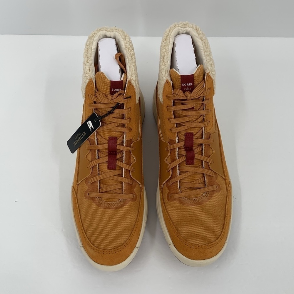 Sorel x Calia Out n About ONA mid sneaker boots winter waterproof Gold new 9.5 - Picture 5 of 7